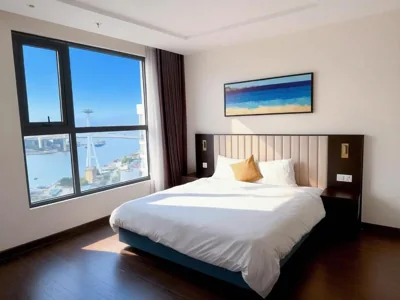 Two-Bedroom Apartment with Ocean View — Căn Hộ Homestay The Sapphire Ha Long tiêu chuẩn khách sạn có tầm view sea & city rất đẹp